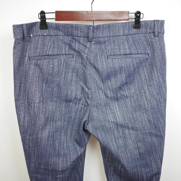 EXPRESS Women's 14 Blue & Red LOT OF 2 PAIRS Slacks Columnist Fit ankle pants - Picture 5 of 14